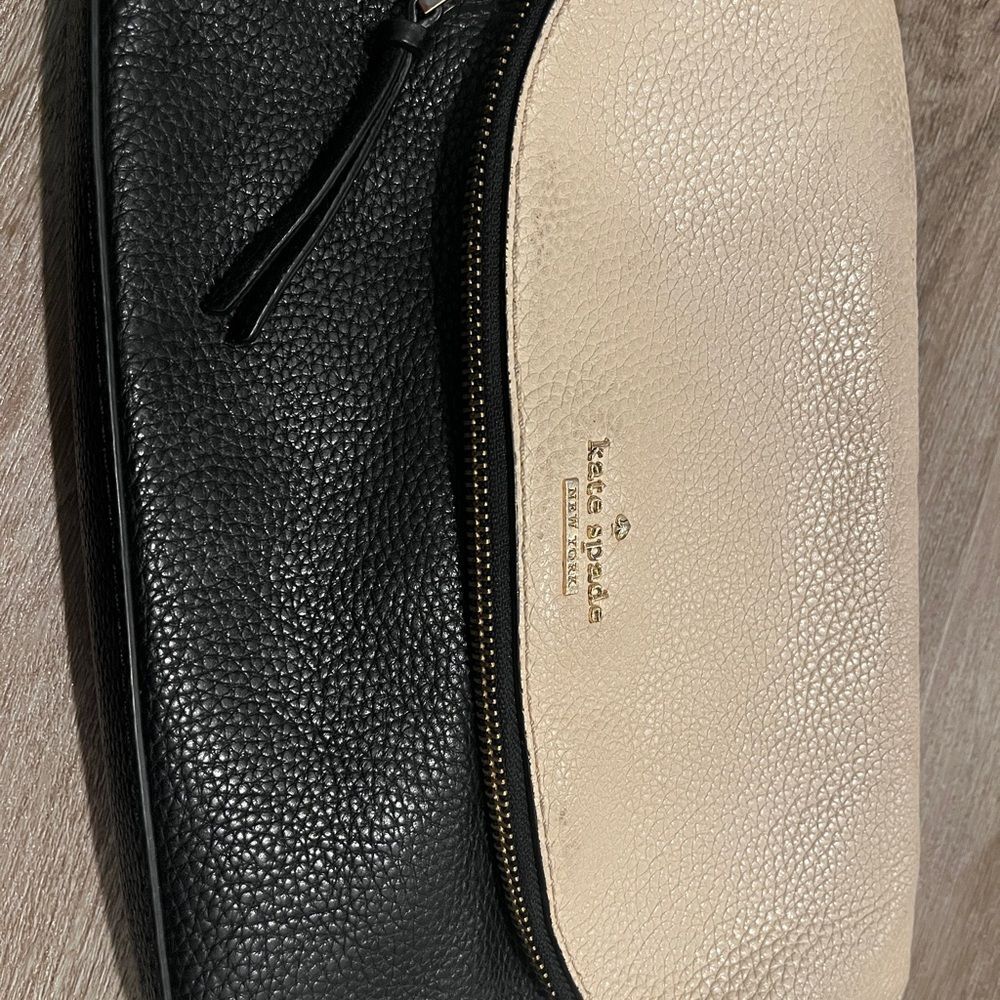 Kate Spade Two-Tone Black and Cream Clutch